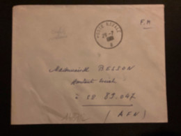 LETTRE OBL.29-7 1961 POSTE NAVALE Pour SP 89 047 AFN + EXP: BIZERTE - Bolli Militari A Partire Dal 1900 (fuori Dal Periodo Di Guerra)