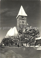 12337695 Klosters GR Kirchplatz Mit St Jakobskirche Klosters GR - Autres & Non Classés