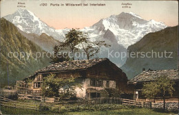 12337595 Wilderswil Almhuette Mit Moench Und Jungfrau Wilderswil - Autres & Non Classés