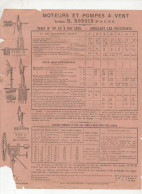 Orange (83) Lettre Circulaire-tarif   H ROSSIN  Moteurs Et Pompes à Vent, Tuyaux Canalisations...1889  (PPP47326) - Werbung