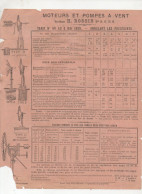 Orange (83) Lettre Circulaire-tarif   H ROSSIN  Moteurs Et Pompes à Vent, Tuyaux Canalisations...1889  (PPP47326) - Reclame