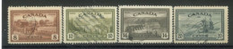 CANADA - 1946, RE CONVERTION TO PEACE STAMPS SET OF 4, USED. - Usados