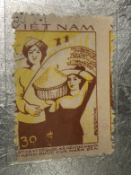 VIET NAM Stamps(1982-AGRICULTURE-WORKER-30 XU) PRINT ERROR(ASKEW)1 STAMPS-vyre Rare - Vietnam