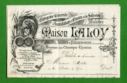 DF-FR 75 Paris 1898 Ecuries Et Selleries Maison Laloy - Otros & Sin Clasificación