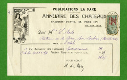 DF-FR 75 Paris 1920 Publication La Fare Annuaire Des Chateaux -Chateau De La Gorce Soubran - Otros & Sin Clasificación