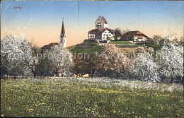 12323285 Uster ZH Schloss Kirche Baumbluete Uster ZH - Andere & Zonder Classificatie