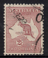 AUSTRALIA 1924  2/- MAROON KANGAROO (DIE II) STAMP PERF.12 3rd. WMK  SG.74 VFU. - Oblitérés