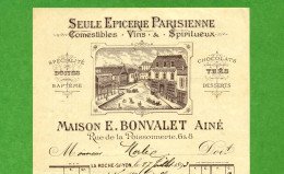 DF-FR 85 La Roche-sur-Yon 1893 Epicerie Parisienne Maison E. Bonvalet - Otros & Sin Clasificación