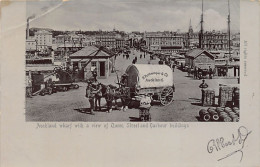 New Zealand - AUCKLAND - Wharf With View Of Queen Street And Harbour Buildings - H. Pottkaemper & Co. Postcard Publisher - Nuova Zelanda