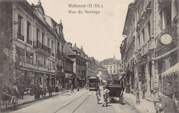MULHOUSE - Rue Du Sauvage - Tramway - Magasin Gebrüder Alsberg - Maison D'édition D'Art Alsacien - Mulhouse