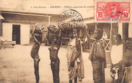 Côte D'Ivoire - NU ETHNIQUE - Filles Apportant Du Caoutchouc à Aboisso - Ed. C.F.A.O. 1 - Ivoorkust