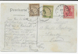 Ansichtskarte Hotel St. Jakob, Ottrott Mit Taxe Nach Frankreich, 1905 - Cartas & Documentos