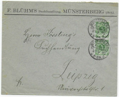 Brief Aus Schlesien: Münsterberg 1898 Nach Leipzig - Cartas & Documentos