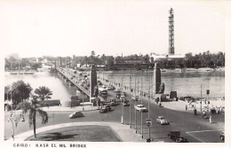 Egypt - CAIRO - Kasr El Nil Bridge - REAL PHOTO - Publ. Unknown  - Kairo