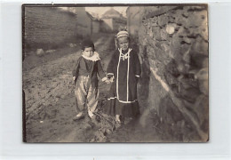 Macedonia - Macedonian Children (close-up View) - PHOTOGRAPH Size 12 Cm. X 8.5 Cm World War One - Macédoine Du Nord