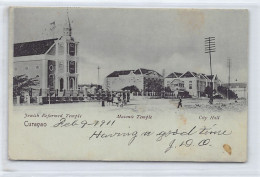 JUDAICA - Curacao - Jewish Reformed Temple, Masonic Temple, City Hall - Publ. Unknown  - Jodendom