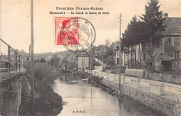 BONCOURT (JU) Frontière Franco-Suisse - Le Canal - La Route De Delle - Ed. A. Et H.C.  - Boncourt