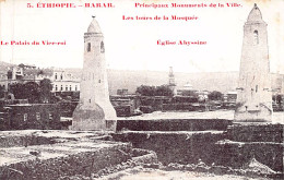 Ethiopia - HARAR - Minarets Of The Mosque, Abyssinian Church And Viceroy's Palac - Ethiopië