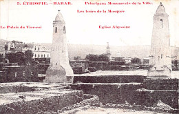 Ethiopia - HARAR - Minarets Of The Mosque, Abyssinian Church And Viceroy's Palac - Äthiopien