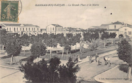 Algérie - HAMMAM BOU HADJAR - La Grande Place Et La Mairie - Ed. J. Zell  - Autres & Non Classés