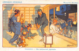 Japan - NAGASAKI - The Japanese Restaurant, By H. Gervèse - Publ. Messageries Maritimes - Altri & Non Classificati