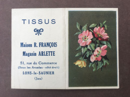 Petit Calendrier / Tissus Magasin Arlette / Maison François / 1952 / Lons Le Saunier / Jura / 39 - Klein Formaat: 1941-60