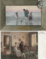 Peintures Et Tableaux - Lot De 4 CPA - Schilderijen