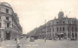 Sri-Lanka - COLOMBO - York Street, Fort - Publ. Plâté Ltd. 10 - Sri Lanka (Ceilán)