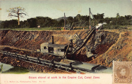 PANAMA CANAL - Steam Shovel At Work In Culebra Cut - Publ. I. L. Maduro Jr. 80 - Panama