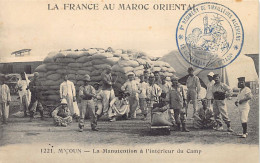 La France Au Maroc Oriental - MSOUN M'Çoun - La Manutention à L'intérieur Du Camp - Ed. N. Boumendil (Taourit) 1221 - Autres & Non Classés