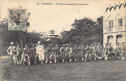 Viet-Nam - SAIGON - Tirailleurs Annamites à L'exercice - Ed. A. F. Decoly 36 - Viêt-Nam