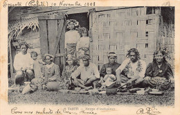 Polynésie - TAHITI - Repas D'indigènes - Ed. Inconnu - Polynésie Française