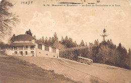 Suisse - CHAUMONT SUR NEUCHÂTEL - La Gare Du Funiculaire Et La Tour - Ed. W. Bous 70 - Andere & Zonder Classificatie