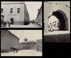 Maroc - TAROUDANT - Série De 3 Cartes-photo Mars 1920 - Taroudant Hôtel - Mosquée - Porte - Ed. Inconnu  - Andere & Zonder Classificatie