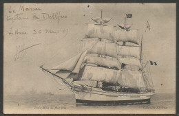 Carte P De 1905 ( Trois-Mâts Au Plus Près ) - Sailing Vessels