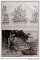 Exposition Internationale De Nice - Statues Décoratives De La Facade De L´exposition - Page Original 1884 - 4 - Historical Documents