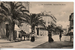 Carte Postale Ancienne Saint Raphaël - Boulevard Félix Martin - Saint-Raphaël