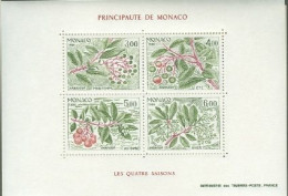 Monaco MNH Minisheet - Obst & Früchte