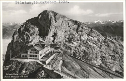 12319285 Pilatus Kulm Berghotel Bellevue Mit Esel Alpenpanorama Pilatus  - Other & Unclassified