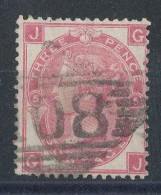 GB  N°33 Victoria 3p Rose De 1867-69 Planche 5 - Gebruikt