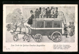 Lithographie Berlin, Zum Streik Der Berliner Omnibus-Angestellten, Arbeiterbewegung  - Evènements