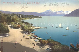 12318245 Ouchy Les Quais Et Le Port Lac Leman Alpes Ouchy - Autres & Non Classés