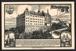 AK Altenburg / Thür., Blick Zum Schloss, Wappen  - Altenburg