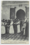 MAROC CASABLANCA CARTE LES PANSEMENTS AMBULANCE INFIRMIERES DE LA SOCIETE AUX BLESSES MILITAIRES CROIX ROUGE - Storia Postale