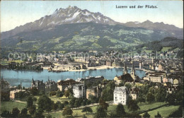 12316095 Luzern LU Panorama Hofkirche Vierwaldstaettersee Pilatus Voralpen Luzer - Andere & Zonder Classificatie