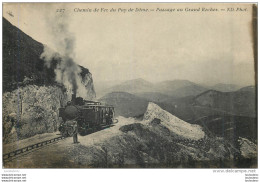 CHEMIN DE FER DU PUY DE DOME PASSAGE AU GRAND ROCHER - Otros & Sin Clasificación