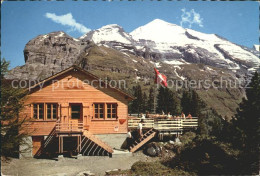 12278855 Kandersteg BE Bergrestaurant Sunnbuehl Flagge Altels Tatlishoerner Bern - Other & Unclassified