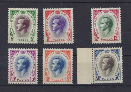 Prince Rainier, 421 à 426** - Unused Stamps