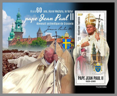 TOGO 2023 MNH Karol Wojtyla Pope John Paul II. S/S – IMPERFORATED – DHQ2418 - Pausen