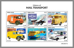 SIERRA LEONE 2023 MNH Postal Transport Historische Posttransporte M/S – IMPERFORATED – DHQ2418 - Other & Unclassified